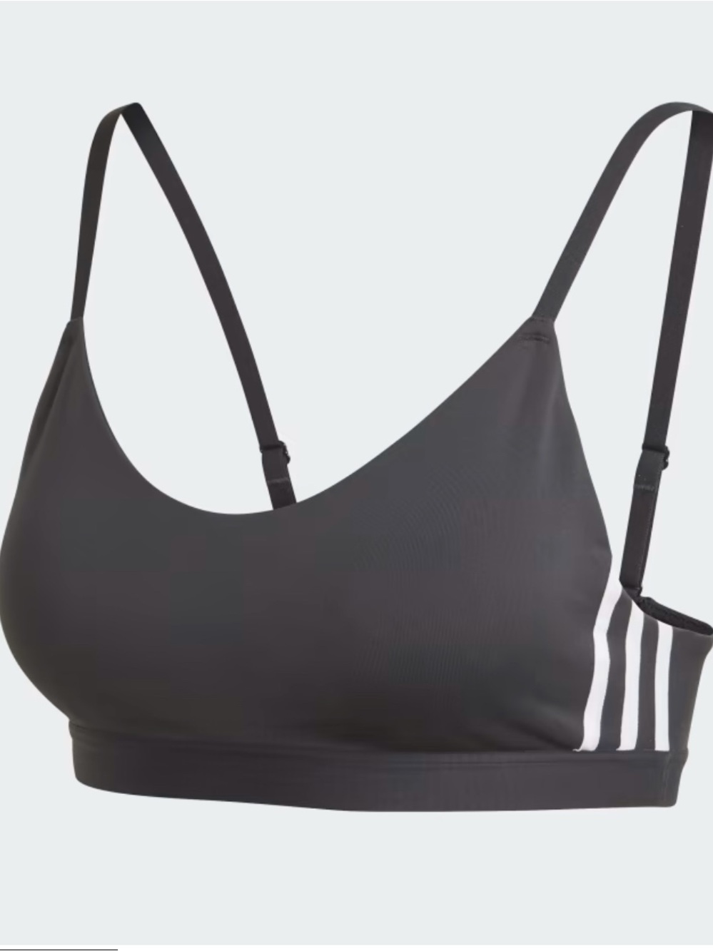 Sz L ADIDAS ALL ME 3-STRIPES SPORT BRA